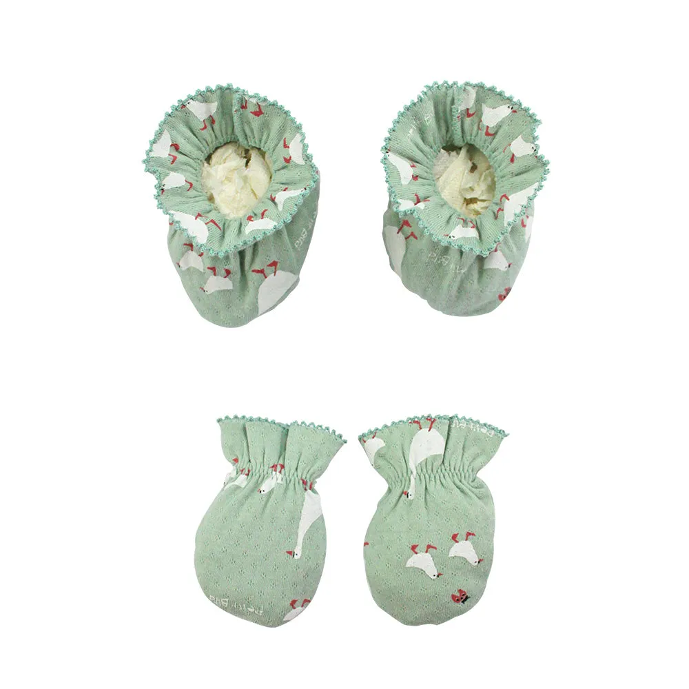 윈터몰리 오가닉 손발싸개 세트 <br /> Winter Molly Organic Mittens & Booties Set