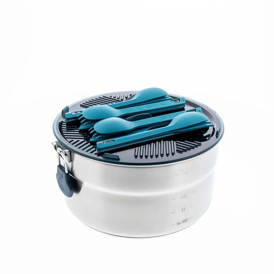 4-person stainless steel   non-stick camping cookset