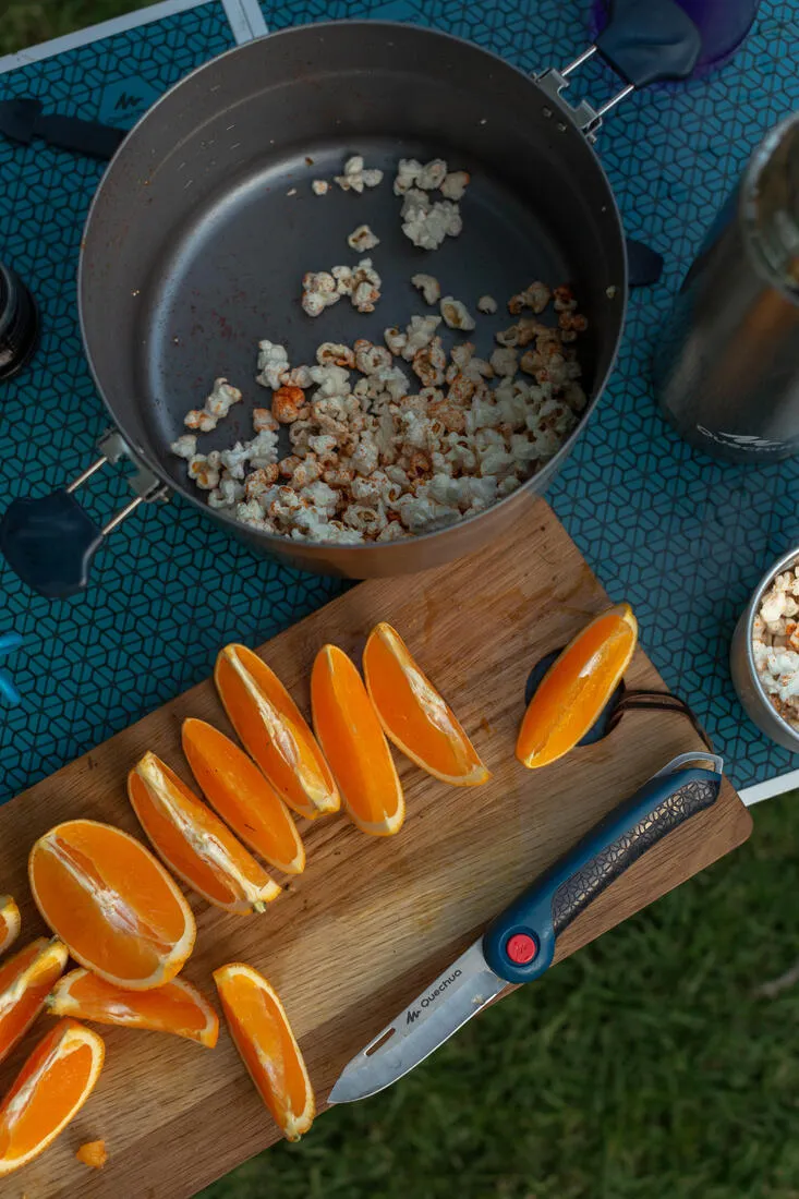 4-person stainless steel   non-stick camping cookset