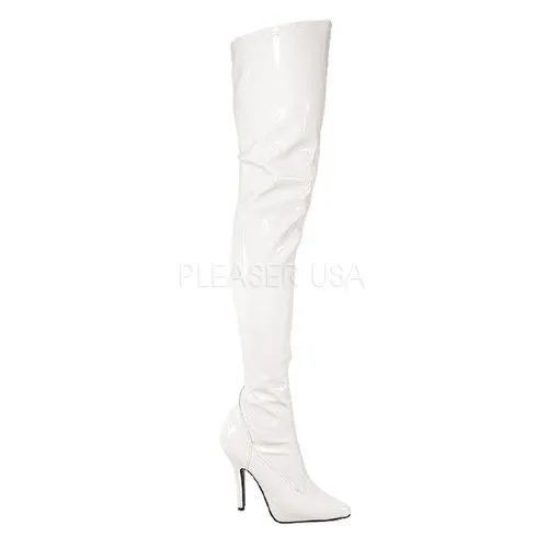 5" Heel Plain Stretch Thigh High Boot (SEDUCE-3000)