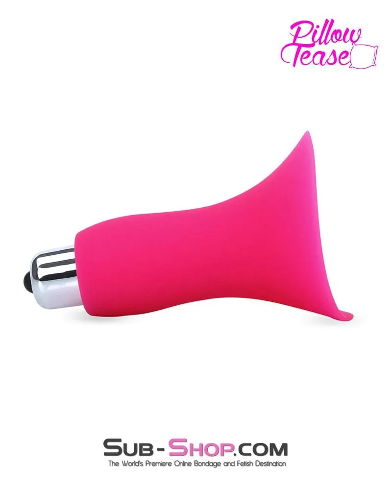 7081S      Vibrating Pink Silicone Breast Suction Cup with Nipple Stimulators Inside, Single