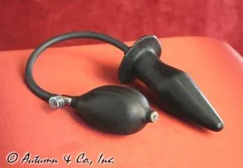 7355D-SIS      Sissy's Inflatable Solid Latex Butt Plug
