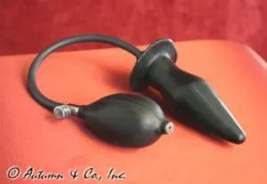 7355D-SIS      Sissy's Inflatable Solid Latex Butt Plug