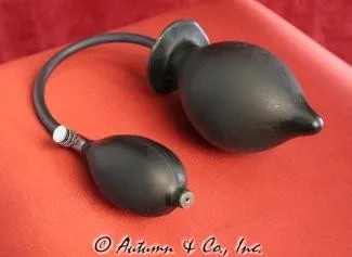 7355D-SIS      Sissy's Inflatable Solid Latex Butt Plug