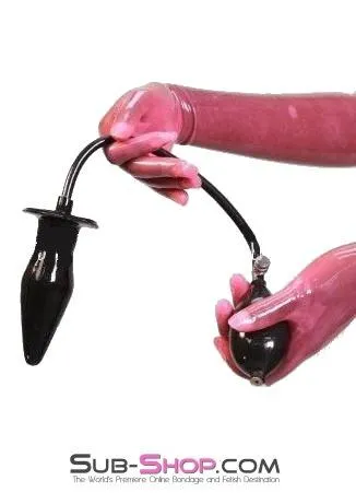 7355D-SIS      Sissy's Inflatable Solid Latex Butt Plug