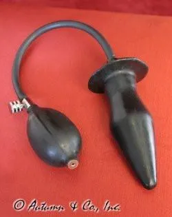 7355D-SIS      Sissy's Inflatable Solid Latex Butt Plug