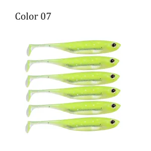 7cm 8cm 10cm Silicone Soft Baits Lifelike 3D Eyes Shad Fishing Lure Swimbait