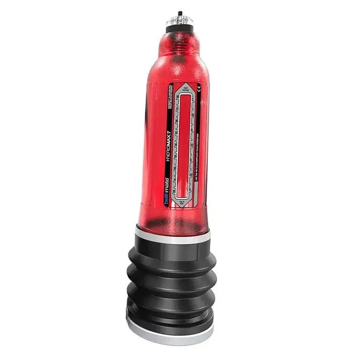 9.75-inch Bathmate Hydromax 7 Red Penis Pump for Men
