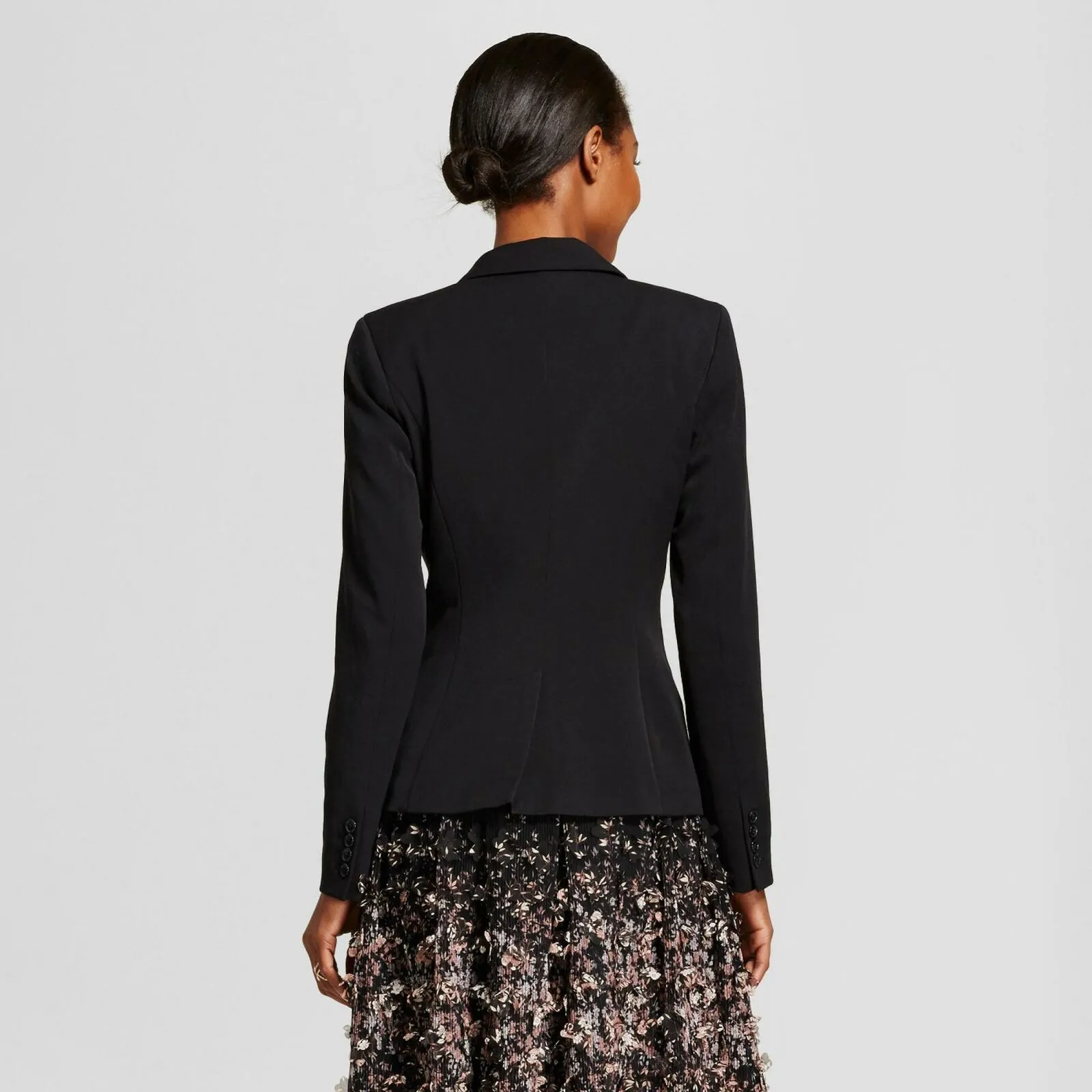 A New Day Women's Solid Bi-Stretch Twill One-Button Blazer
