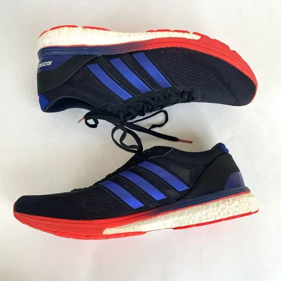 Adidas Adizero Boston Black Run Race Boost Ultra Shoes Mens Size 11.5