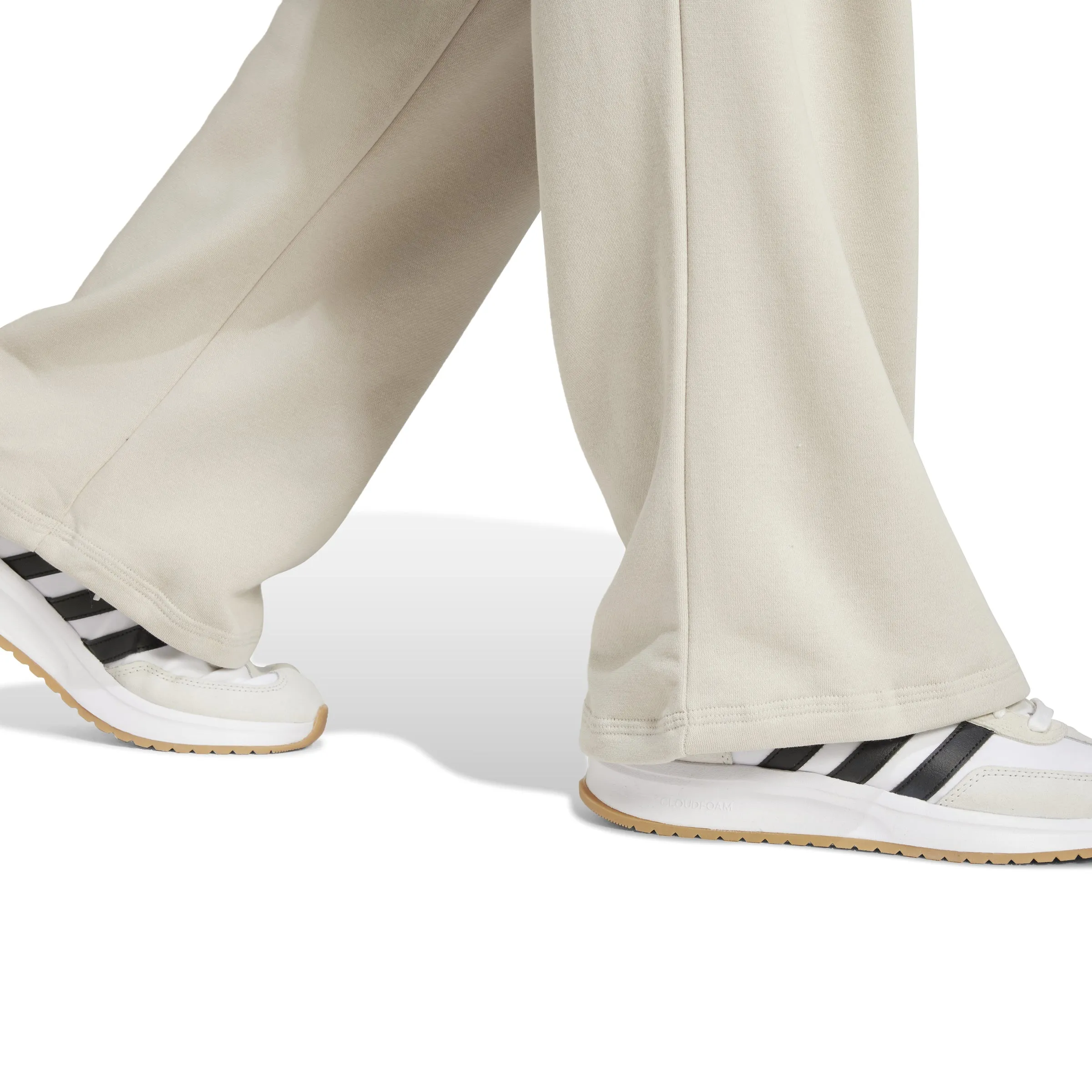 adidas Essentials Small Logo Feel Cozy Open-Hem Womens Joggers