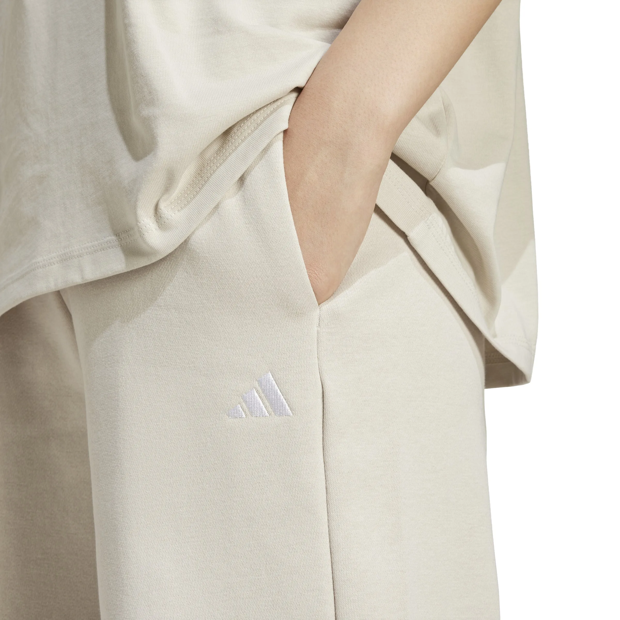 adidas Essentials Small Logo Feel Cozy Open-Hem Womens Joggers