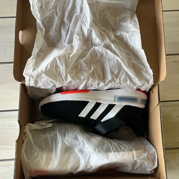 Adidas Kids Racer TR23 El K Running Shoes 5.5 core black