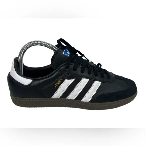 Adidas Kids Samba OG Shoes Black White Gum US 5.5 Soccer Futbol IE3676 Athletic