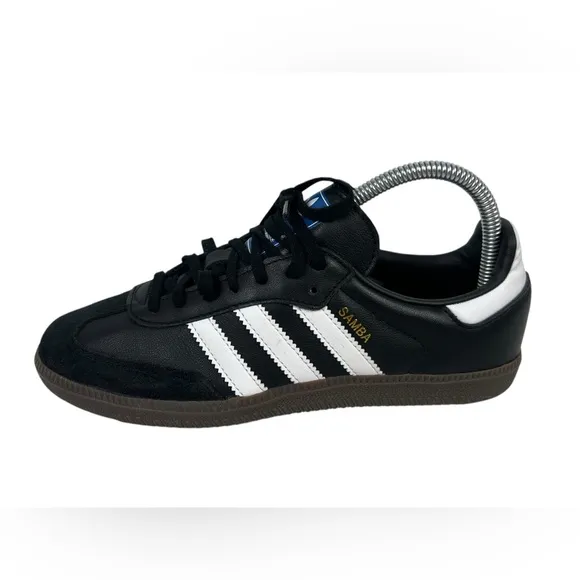 Adidas Kids Samba OG Shoes Black White Gum US 5.5 Soccer Futbol IE3676 Athletic