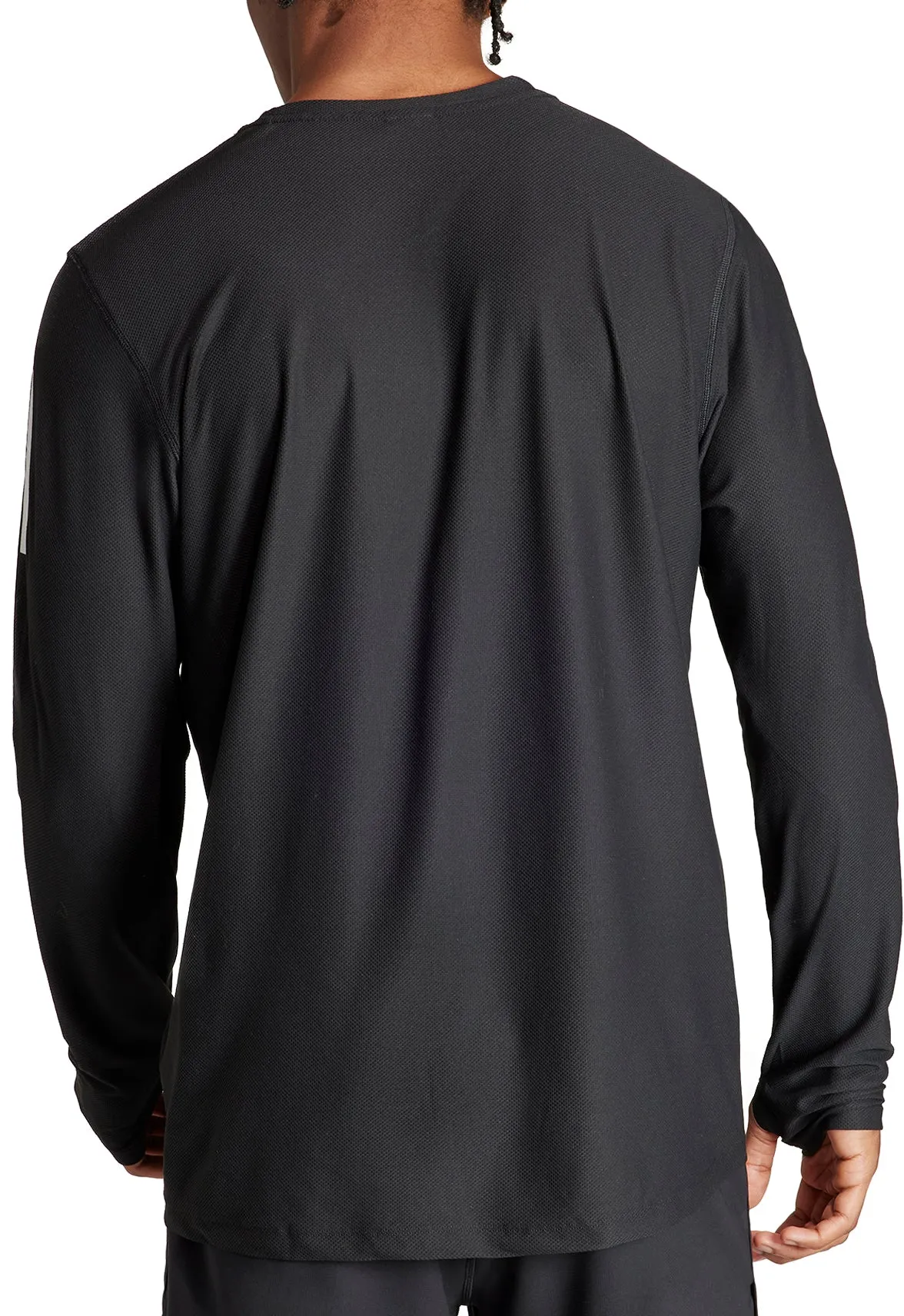 adidas Own The Run Long Sleeve Mens Running Top - Black