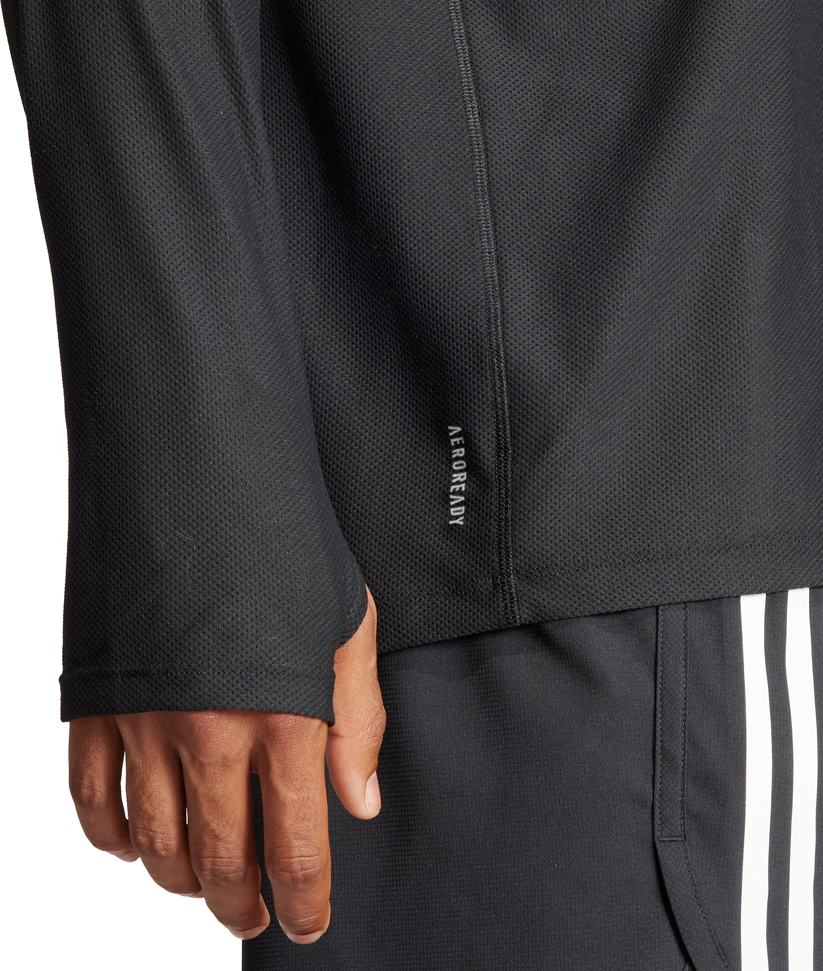 adidas Own The Run Long Sleeve Mens Running Top - Black