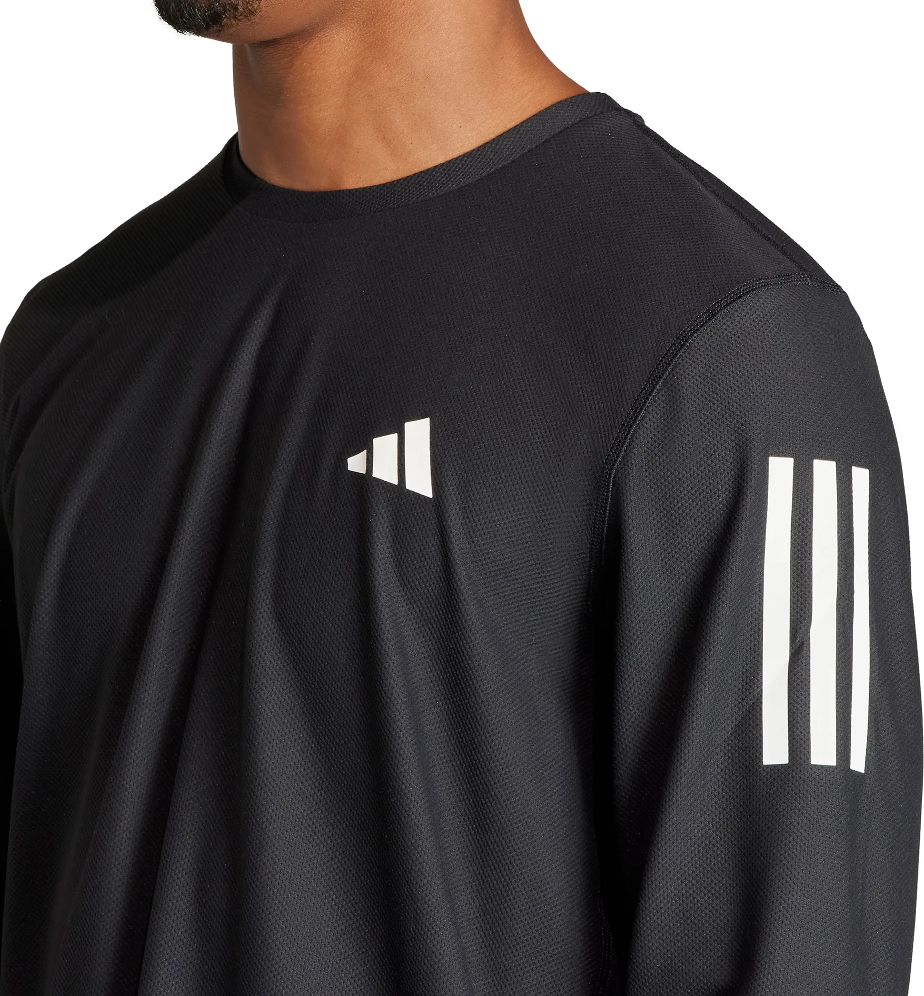 adidas Own The Run Long Sleeve Mens Running Top - Black