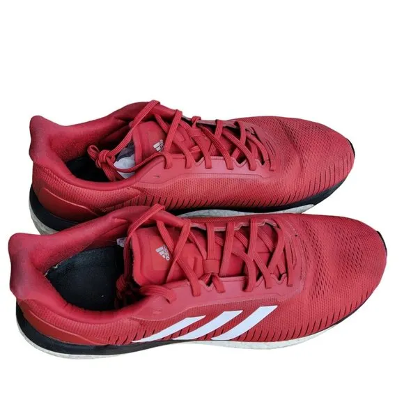 Adidas Solar Drive 19 Men's Running Shoes Trainers Red White Size 14