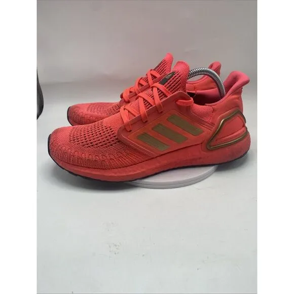 Adidas UltraBoost 20 Women Sz 10 Signal Orange Athletic Road Running Shoes 3674