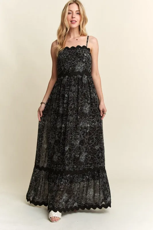 ADORA Spring Mistress Dress- Black