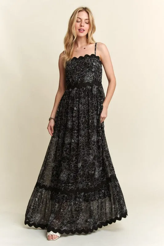 ADORA Spring Mistress Dress- Black