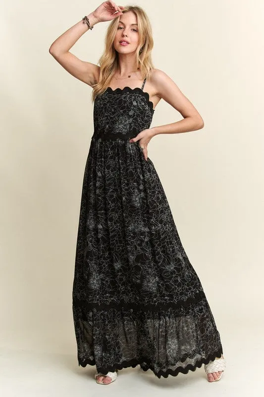 ADORA Spring Mistress Dress- Black