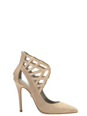 ALANA CREAM SUEDE PUMPS