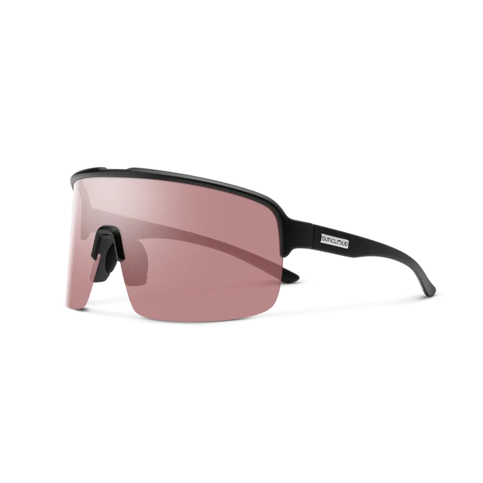 Amplify - Matte Black   Polarized Low Light Rose Lens