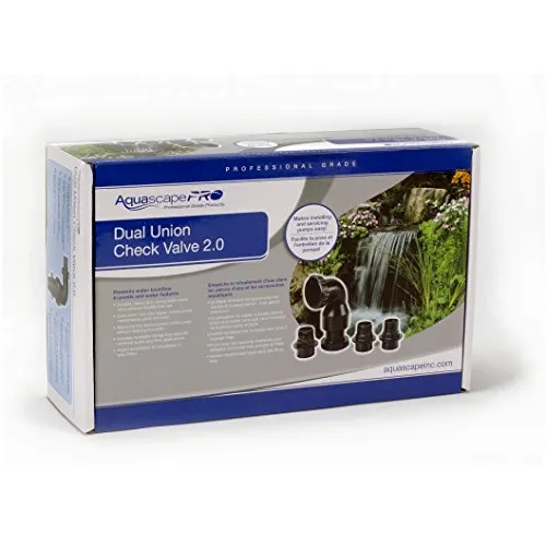 Aquascape Dual Union Check Valve 2.0 for Pond, Waterfall and Water Feature Pumps | 48026