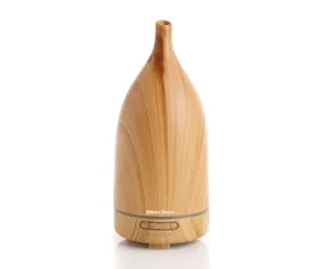 Aroma Diffuser 100ml Ultrasonic Humidifier Purifier And 3 Pack Oils - Light Wood