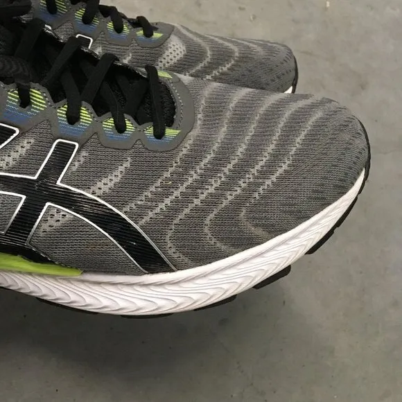Asics Mens Gel Nimbus 22 size 14 Gray Running Shoes Sneakers Style 1011A680