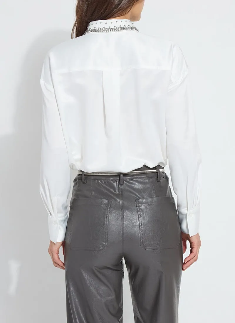Aurora Beaded Satin Shirt