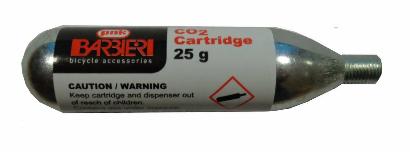 Barbieri - Co2 compressed air threaded cartridge 25 gr.