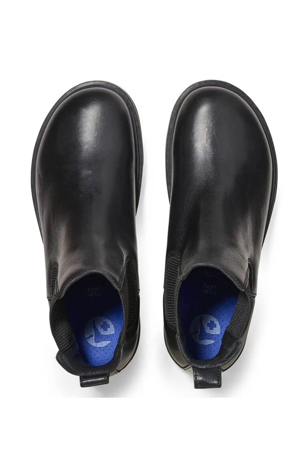 Birkenstock Highwood Slip On Leather Booties for Men in Black | 1025764