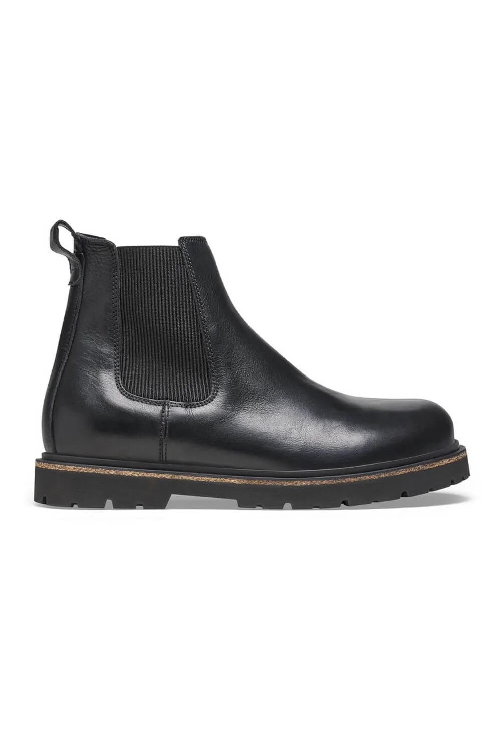 Birkenstock Highwood Slip On Leather Booties for Men in Black | 1025764