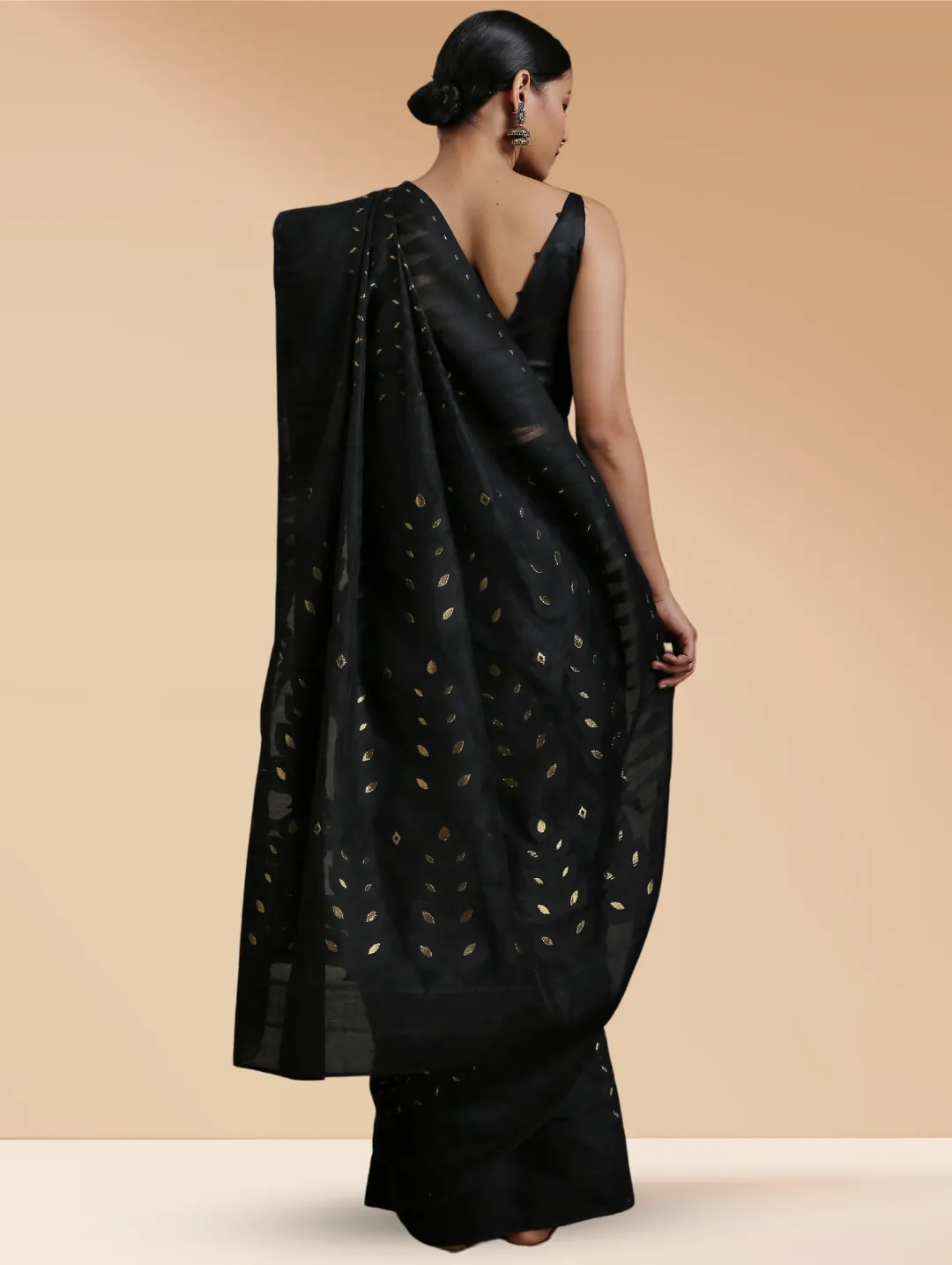 Black & Gold Dhakai Handloom Saree