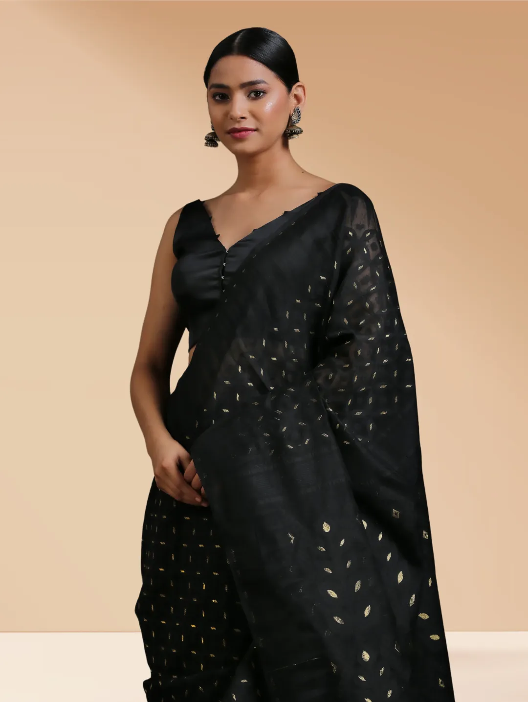 Black & Gold Dhakai Handloom Saree