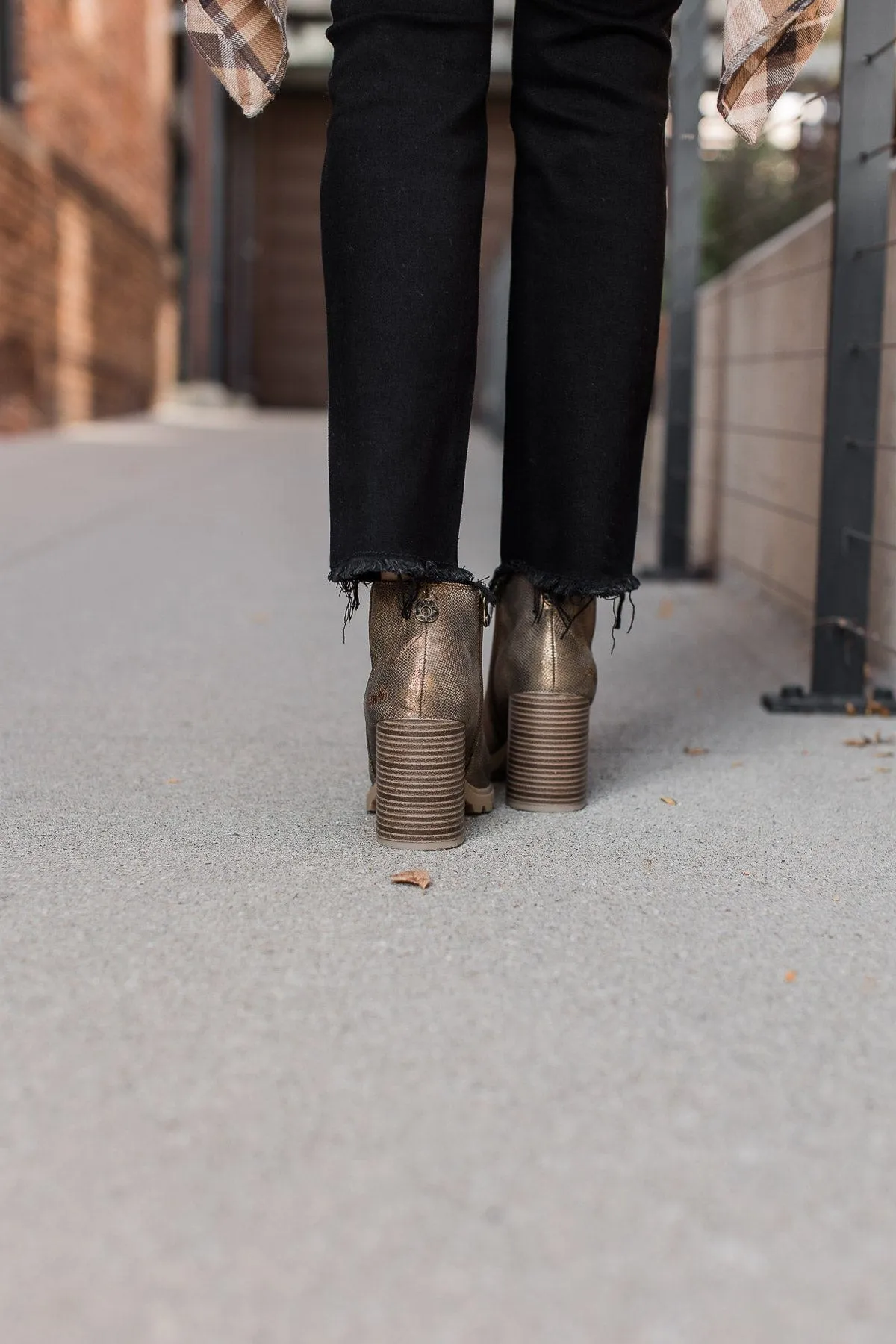 Blowfish Walker Booties- Bronze Roller Reptile