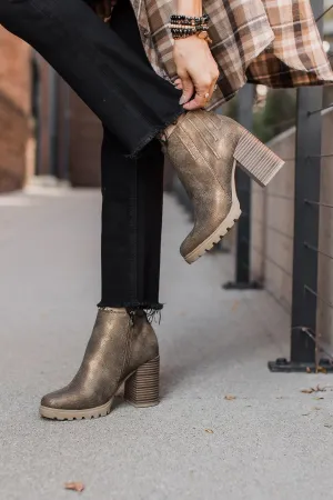 Blowfish Walker Booties- Bronze Roller Reptile