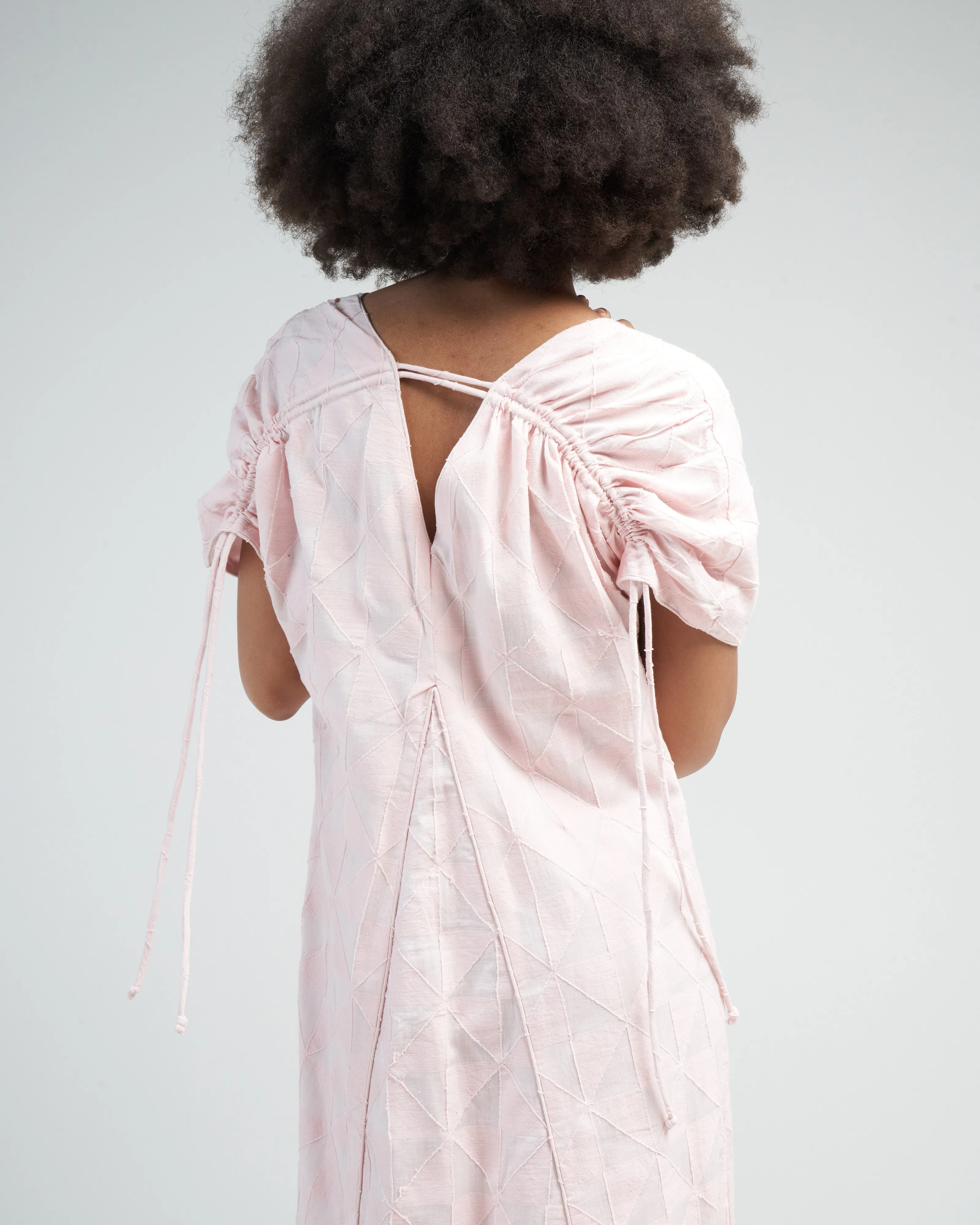 bordeaux caftan in rosa jacquard - pink