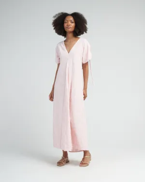 bordeaux caftan in rosa jacquard - pink