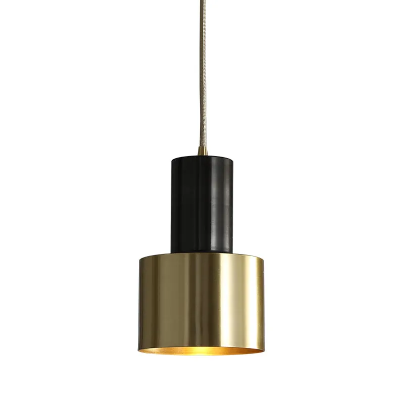 Brass Cylinder Pendant Light
