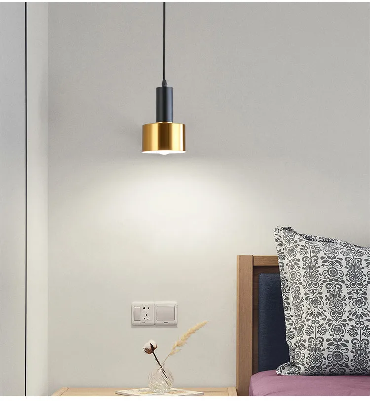 Brass Cylinder Pendant Light