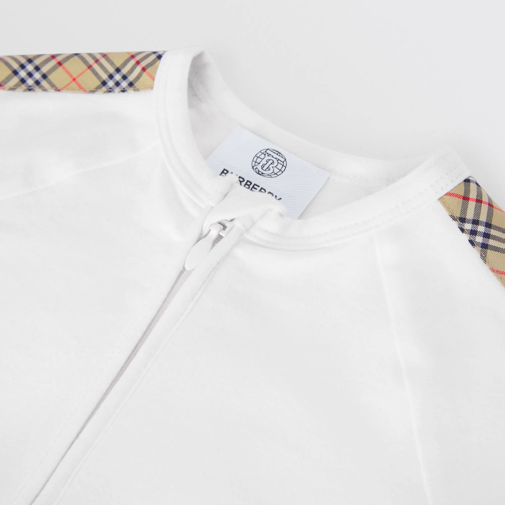 Burberry White Cotton Three-piece Baby Gift Set