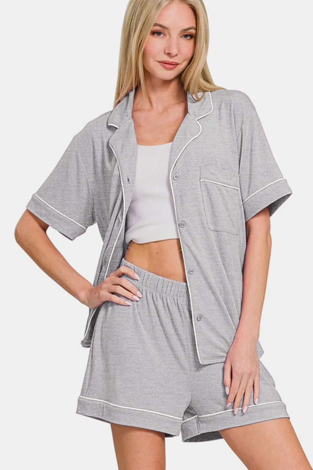 Button  Down Lounge Set