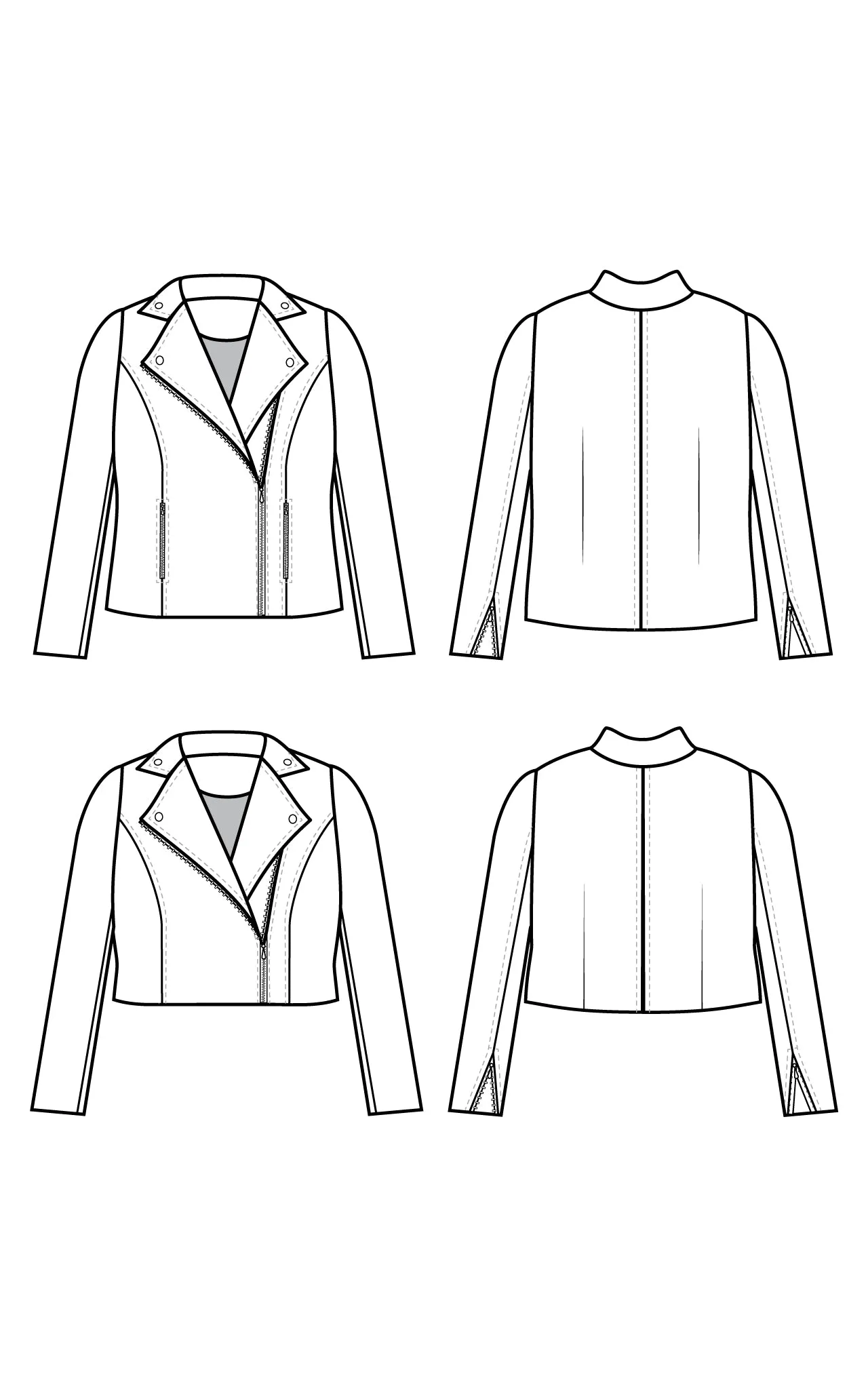Canton Moto Jacket 0-16 printed pattern: Wholesale