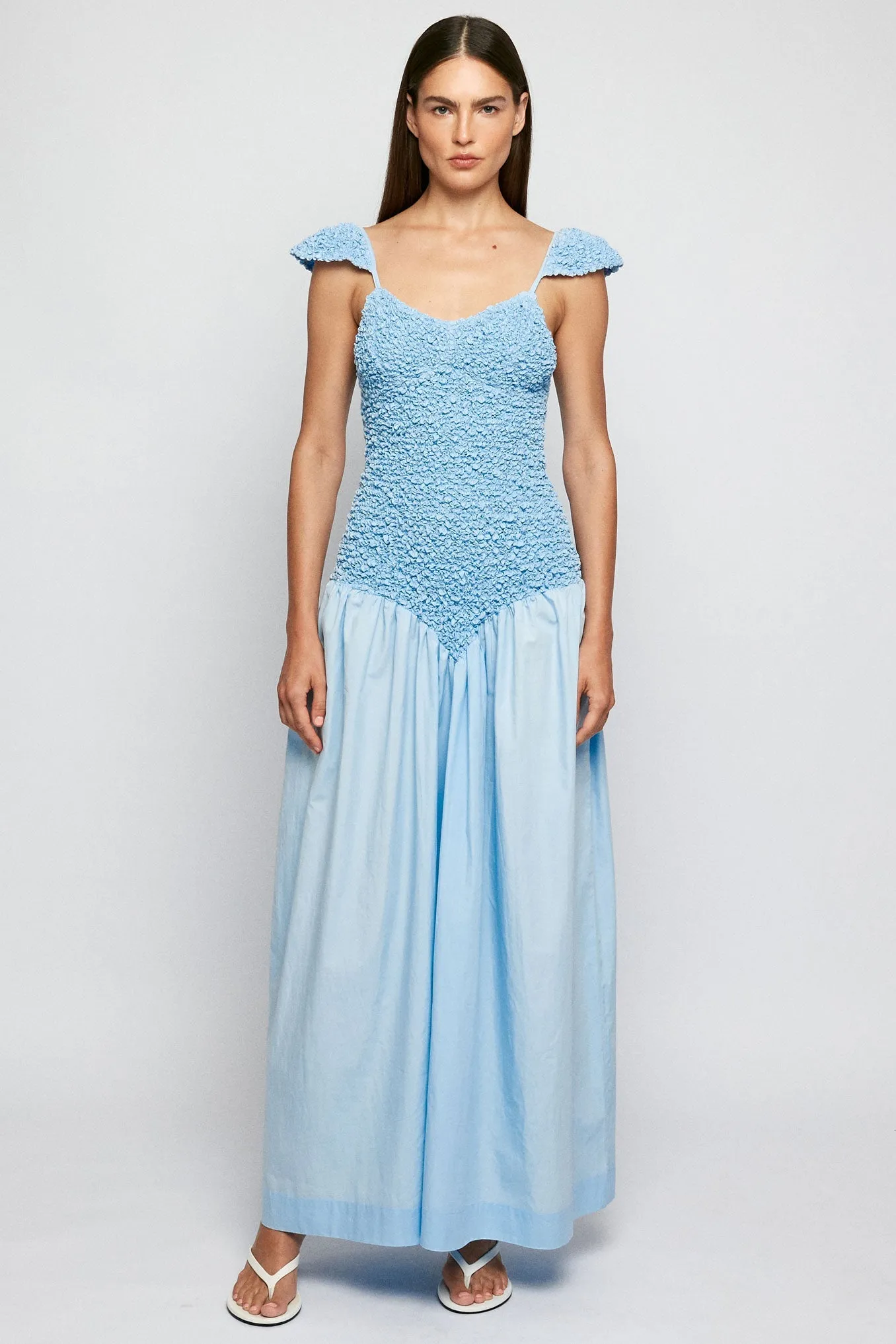 Cap Sleeve Mottled Maxi