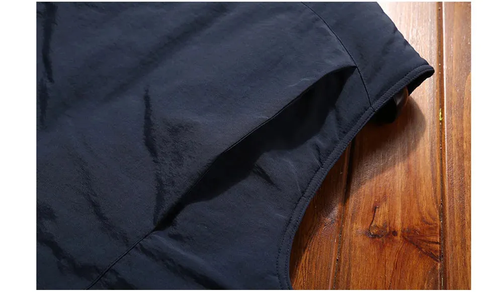 Casual Winter Vest for Men – Warm Fleece Thermal Waistcoat, Army Windbreaker Sleeveless Jacket C28