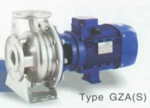 Centrifugal Pump, Close- coupled (Stainless Steel) - Pumpco SGP - GZA(S) type